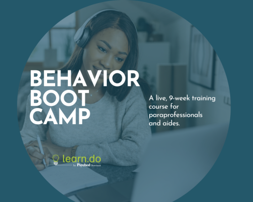 Behavior Boot Camp for Paraprofessionals